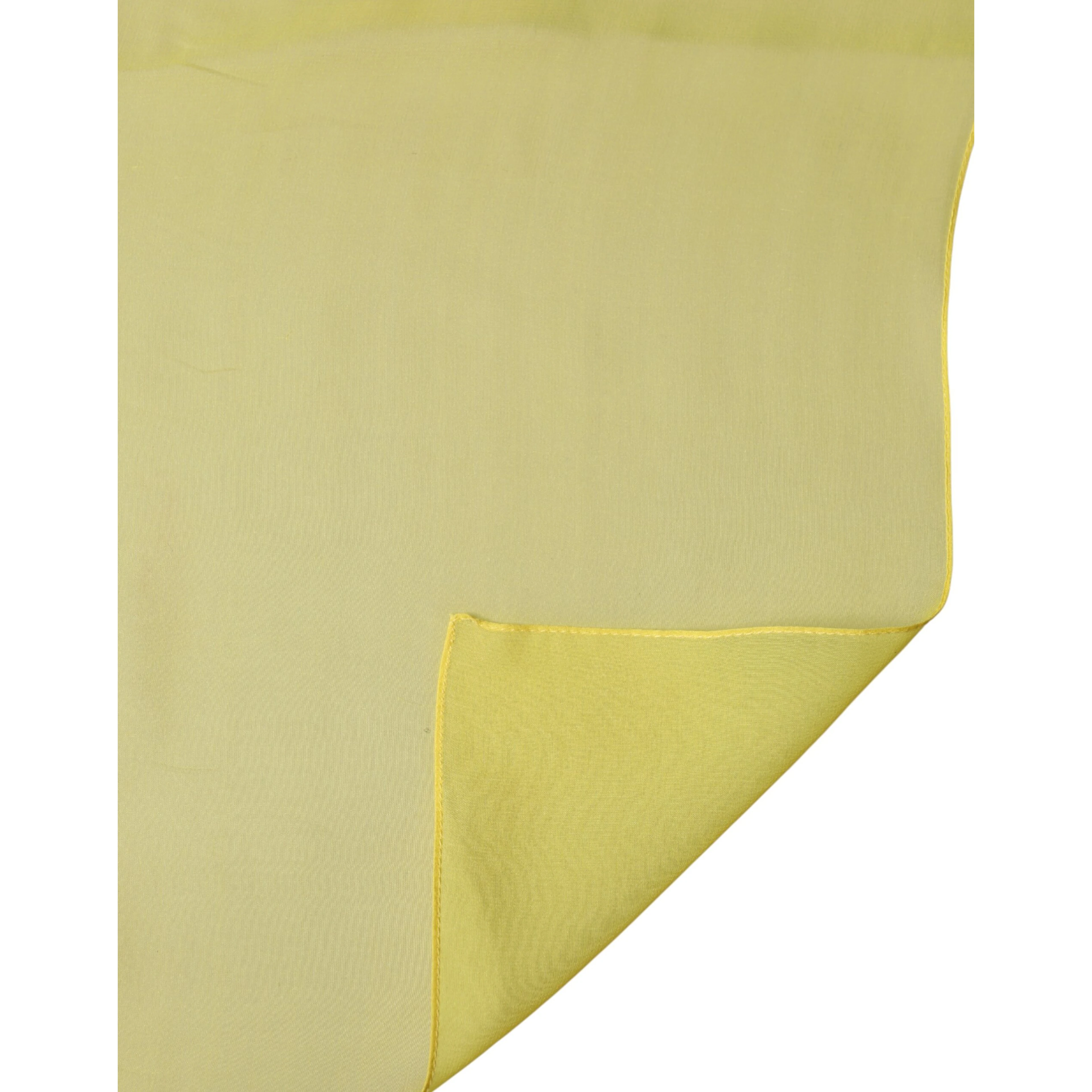 Yellow Silk Stole Neck Wrap Shawl Men 200cm x 130cm Scarf