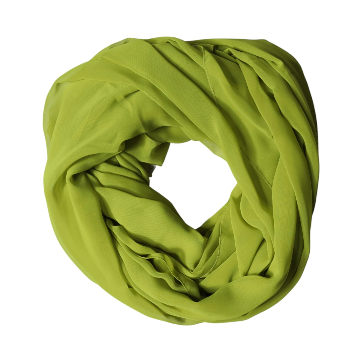 Green Polyester Stole Neck Wrap Shawl  Scarf