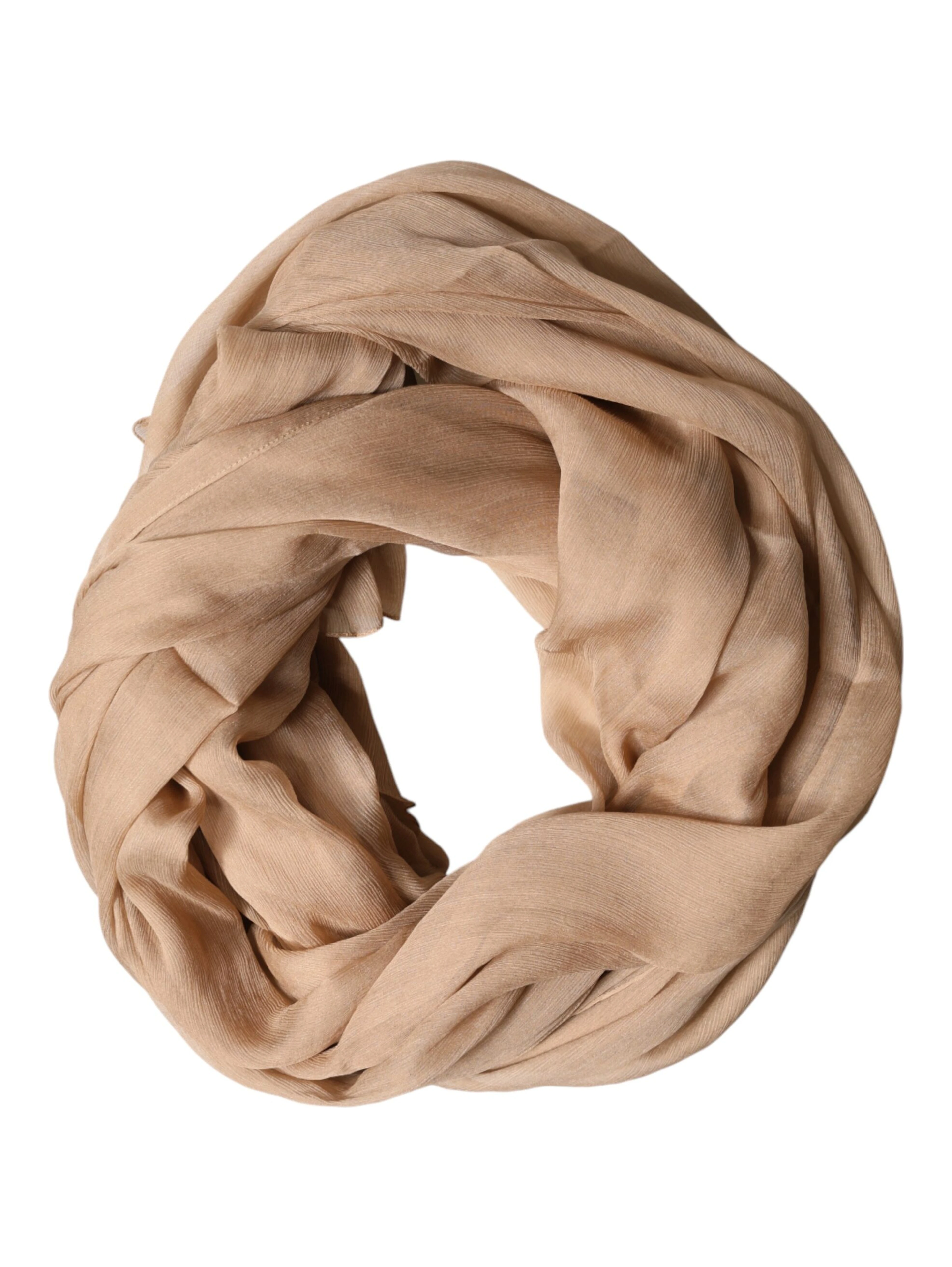 Brown Silk Stole Neck Wrap Shawl Men Scarf