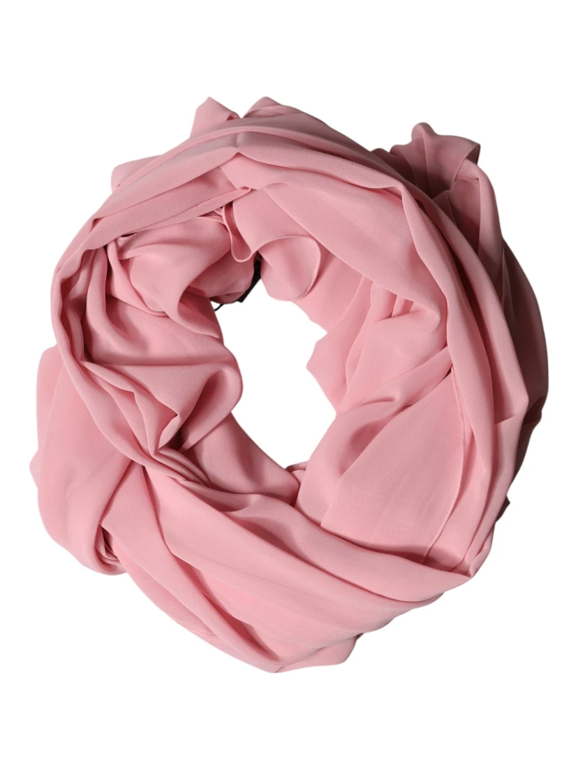 Pink Silk Stole Neck Wrap Shawl Men Scarf