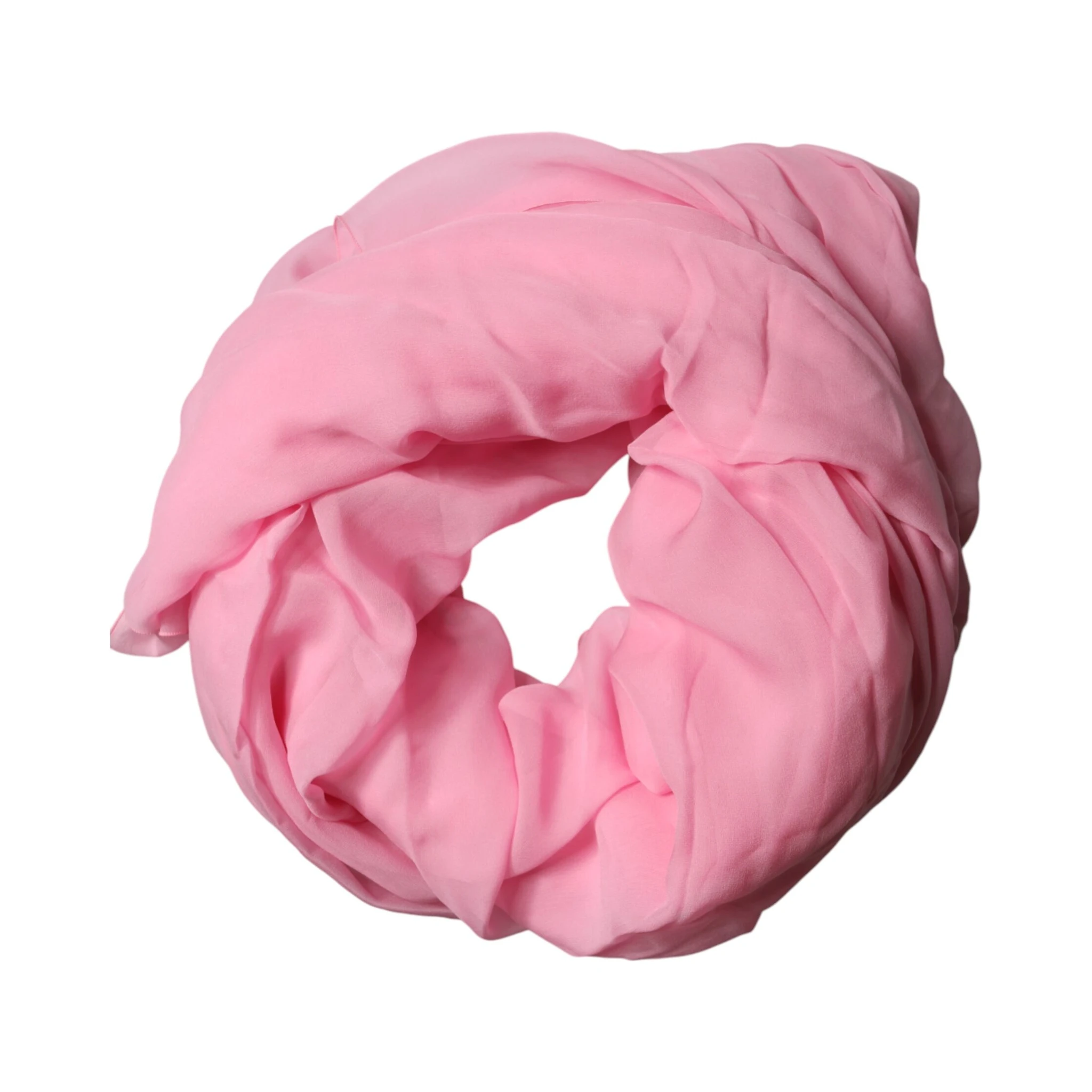 Pink Silk Sash Neck Wrap Shawl Men Scarf