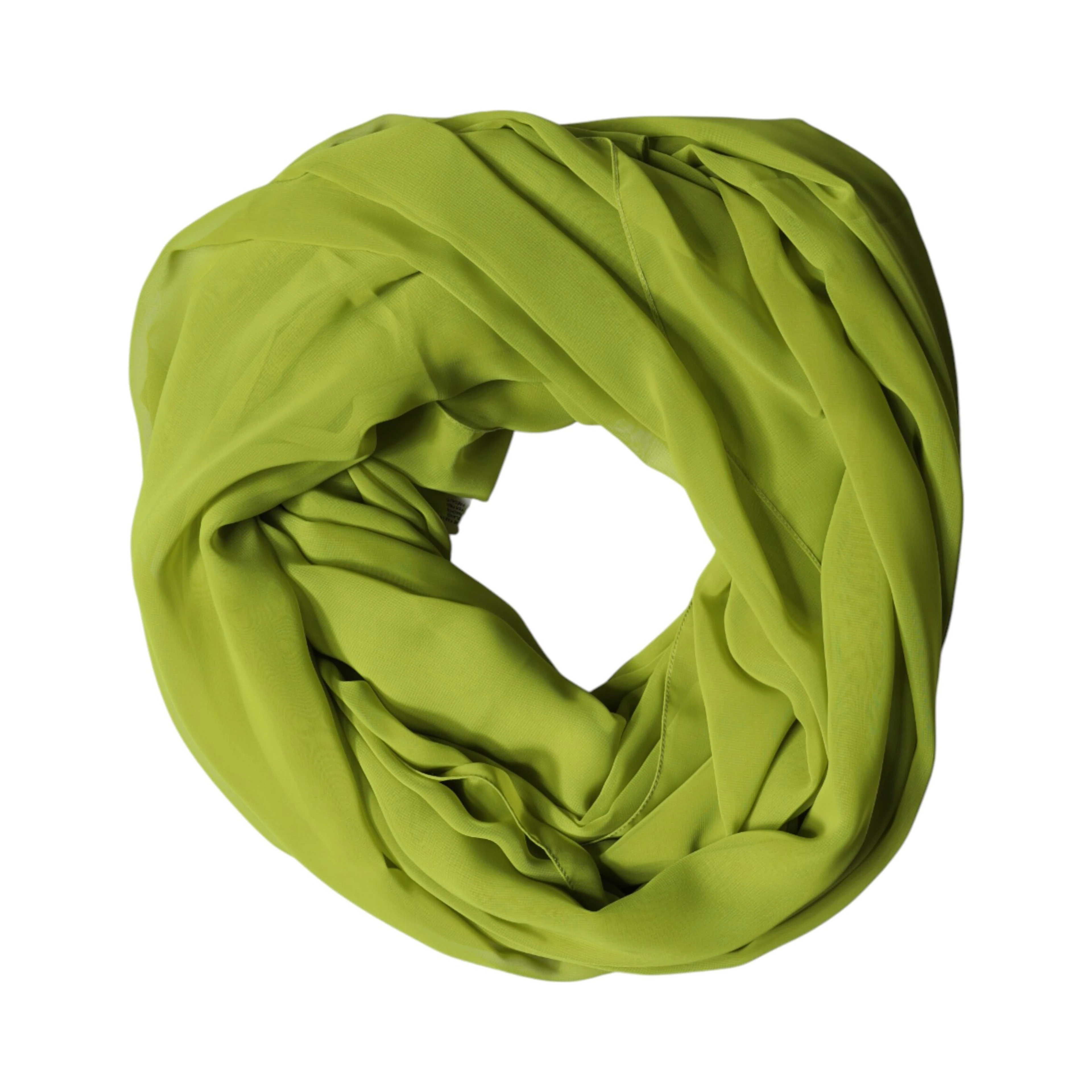 Green Polyester Stole Neck Wrap Shawl  Scarf