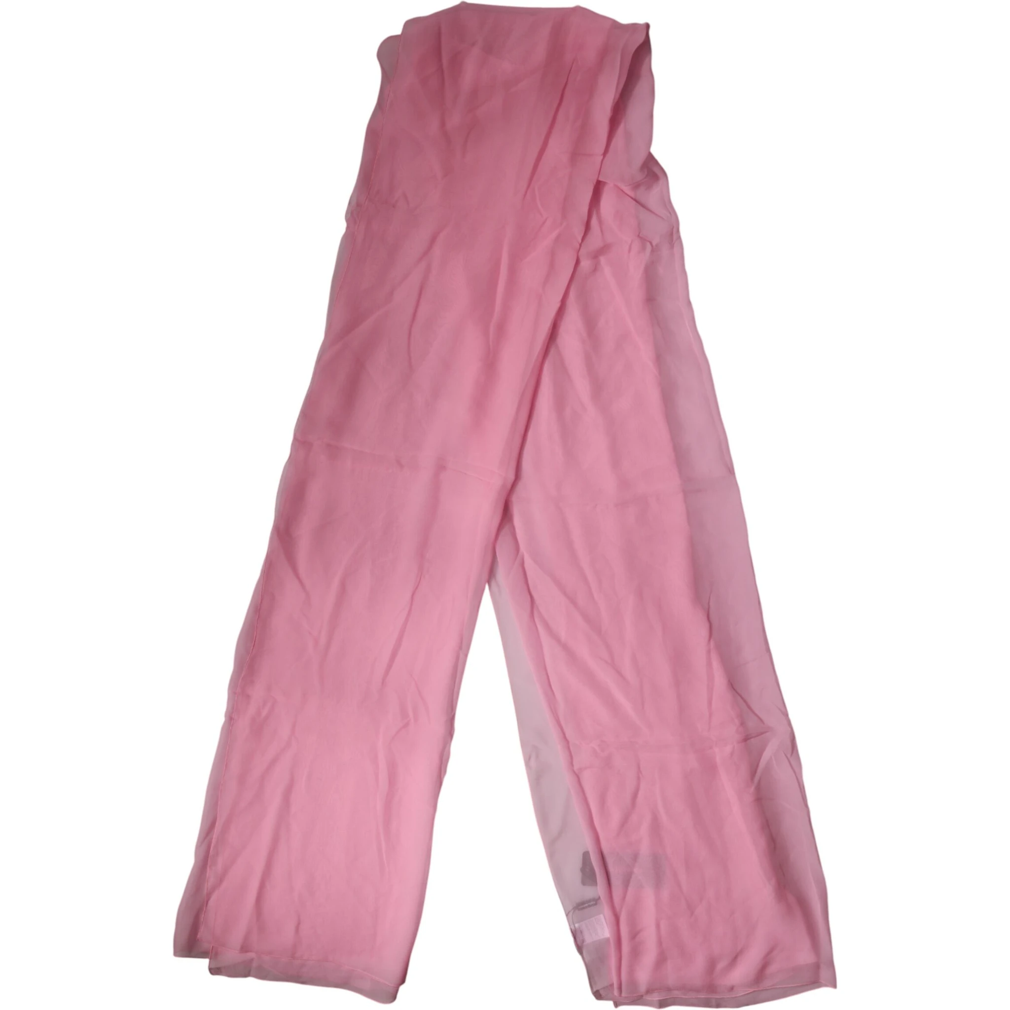 Pink Silk Sash Neck Wrap Shawl Men Scarf