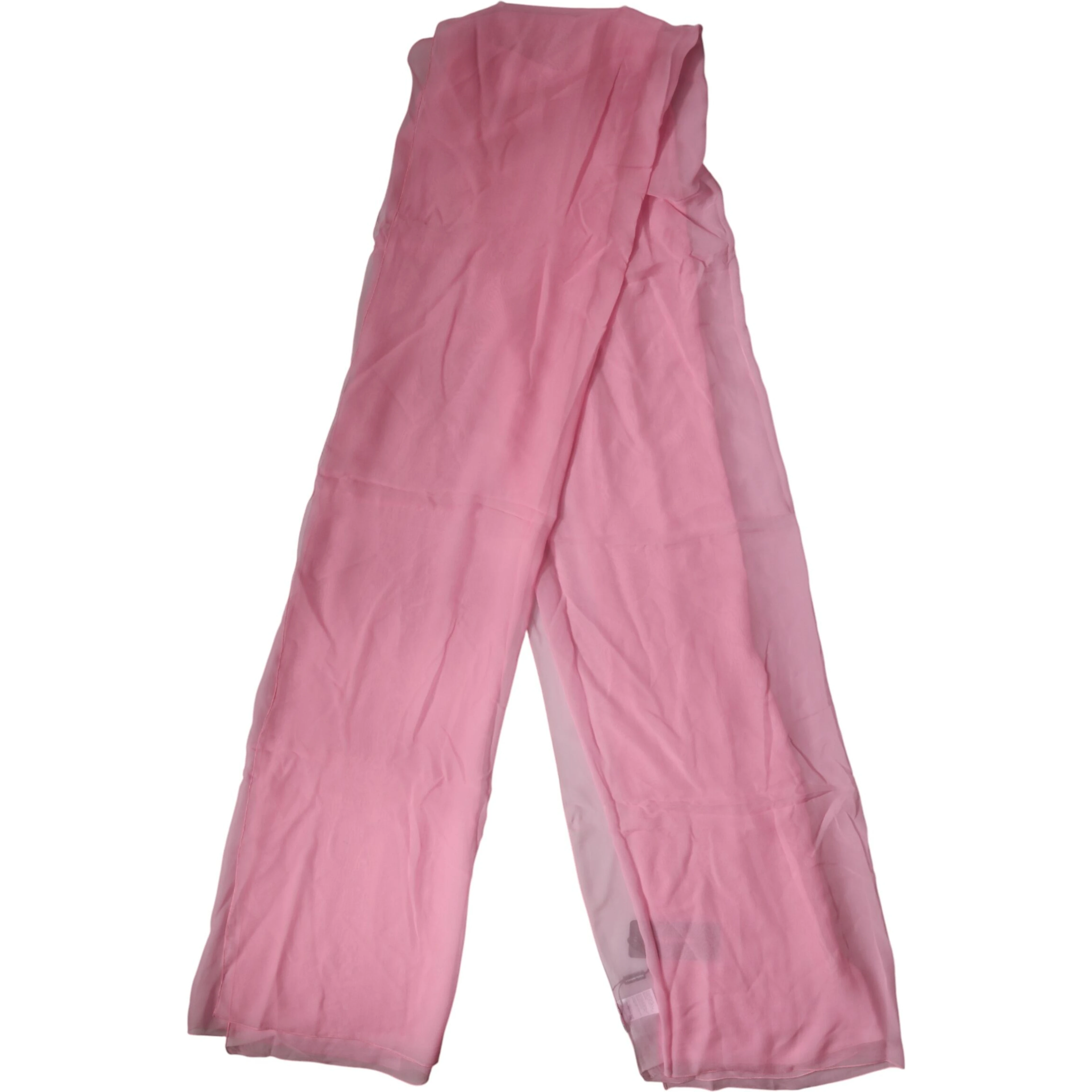 Pink Silk Sash Neck Wrap Shawl Men Scarf