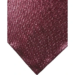 Metallic Pink Silk Square Foulard Scarf