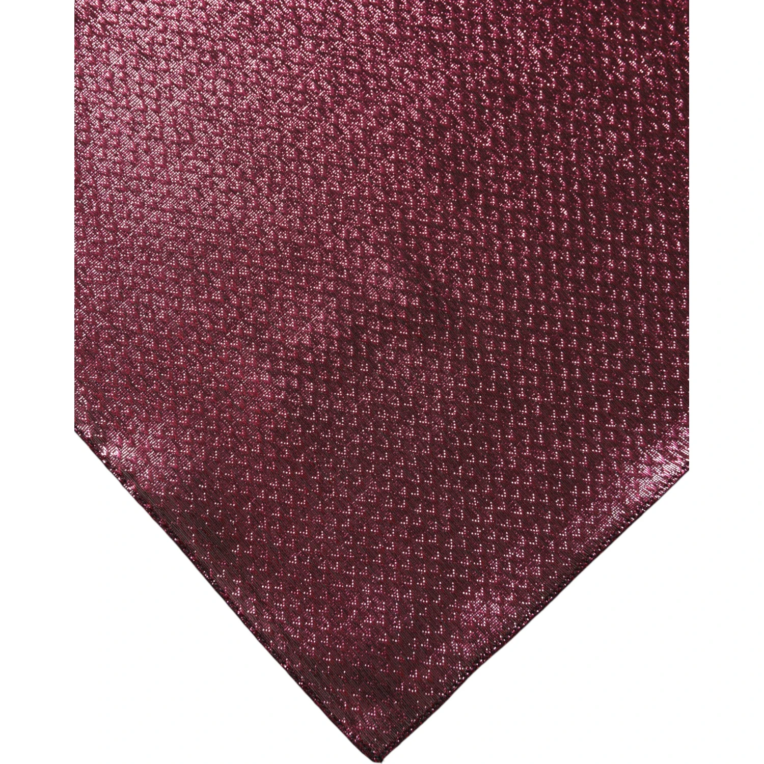 Metallic Pink Silk Square Foulard Scarf