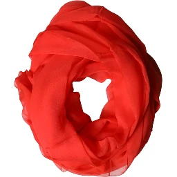 Red Stole Silk Neck Wrap Shawl Scarf