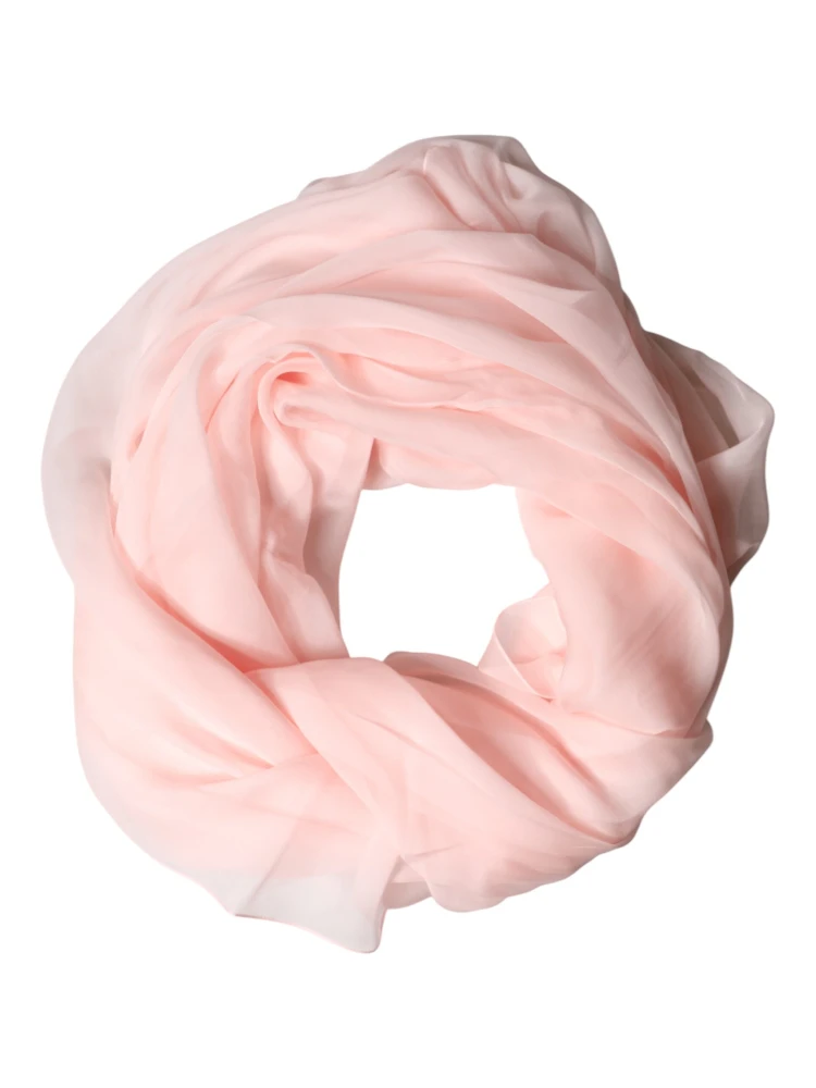 Light Pink Stole Silk Neck Wrap Shawl Scarf