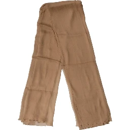 Brown Silk Stole Neck Wrap Shawl Men Scarf