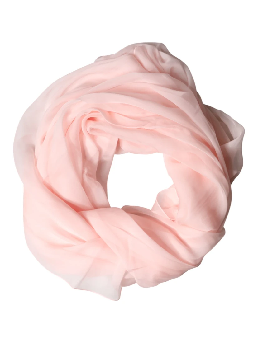 Light Pink Stole Silk Neck Wrap Shawl Scarf