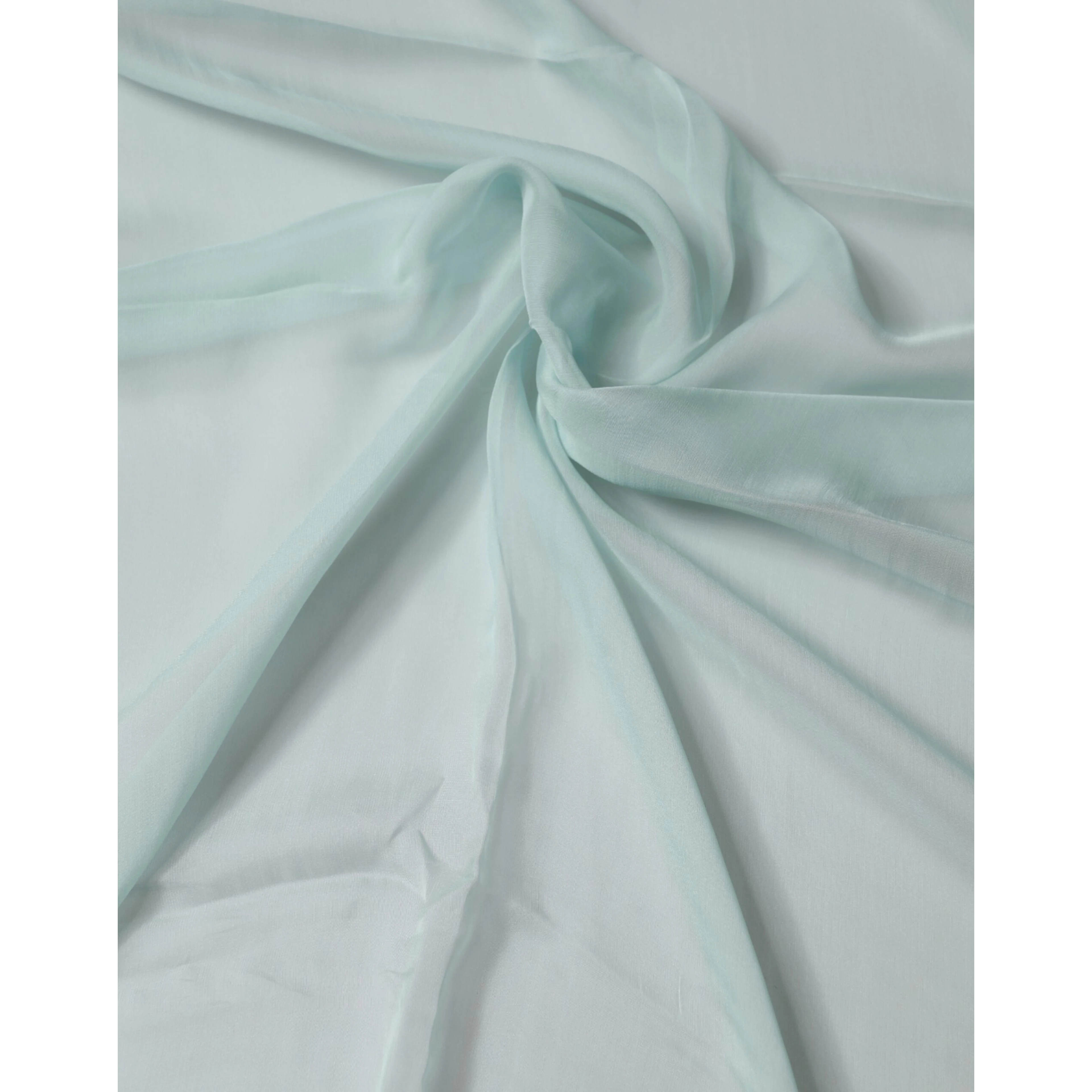 Light Teal Silk Stole Neck Wrap Shawl  Scarf