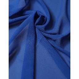 Blue Silk Stole Neck Wrap Shawl Men  Scarf