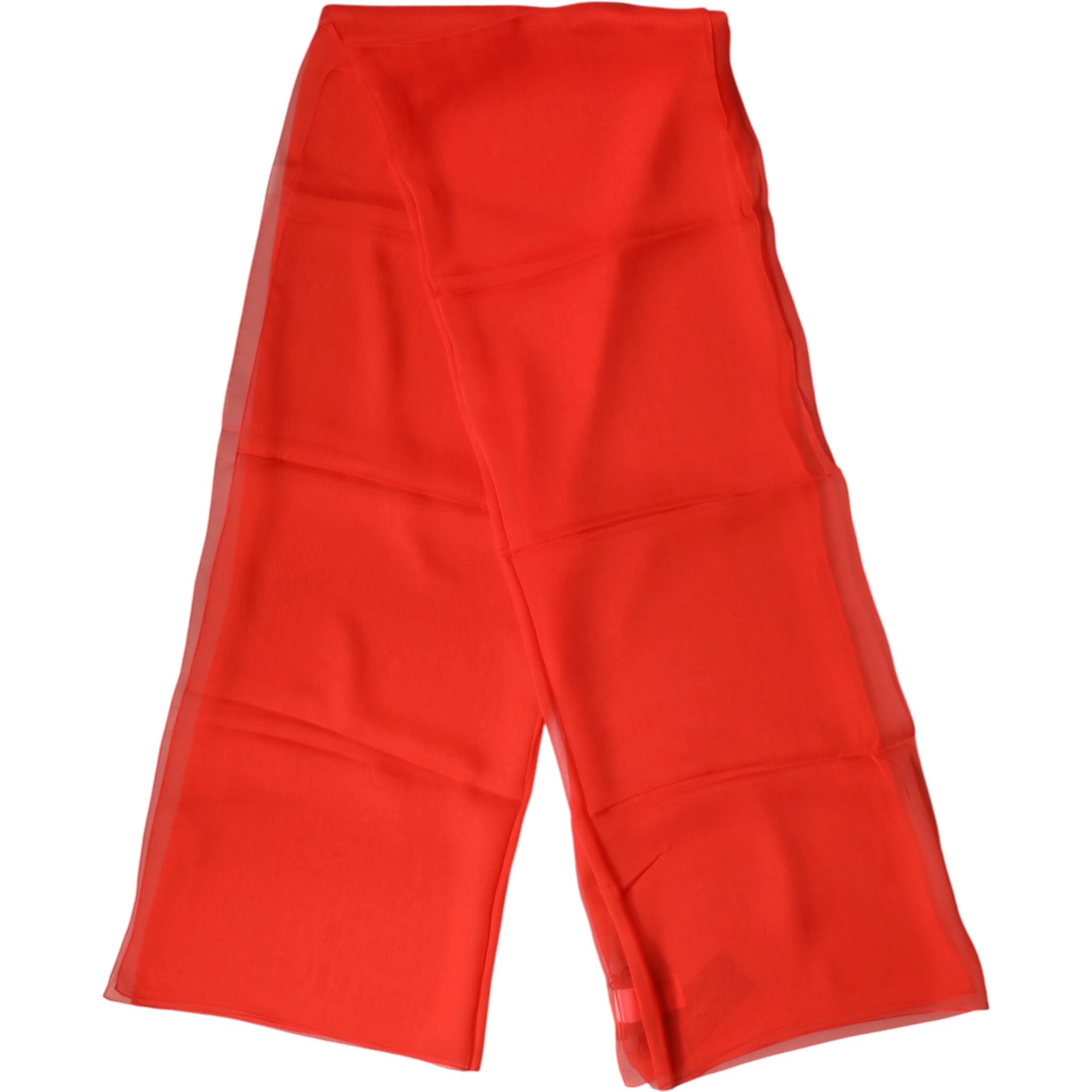 Red Stole Silk Neck Wrap Shawl Scarf