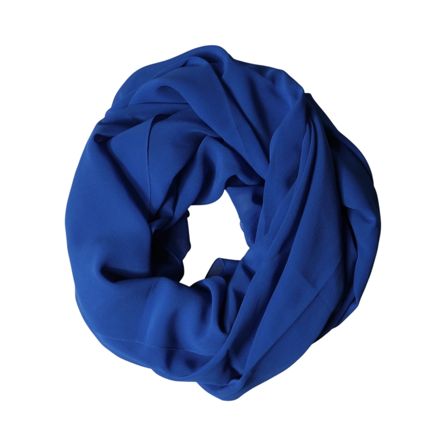 Blue Silk Stole Neck Wrap Shawl Men  Scarf