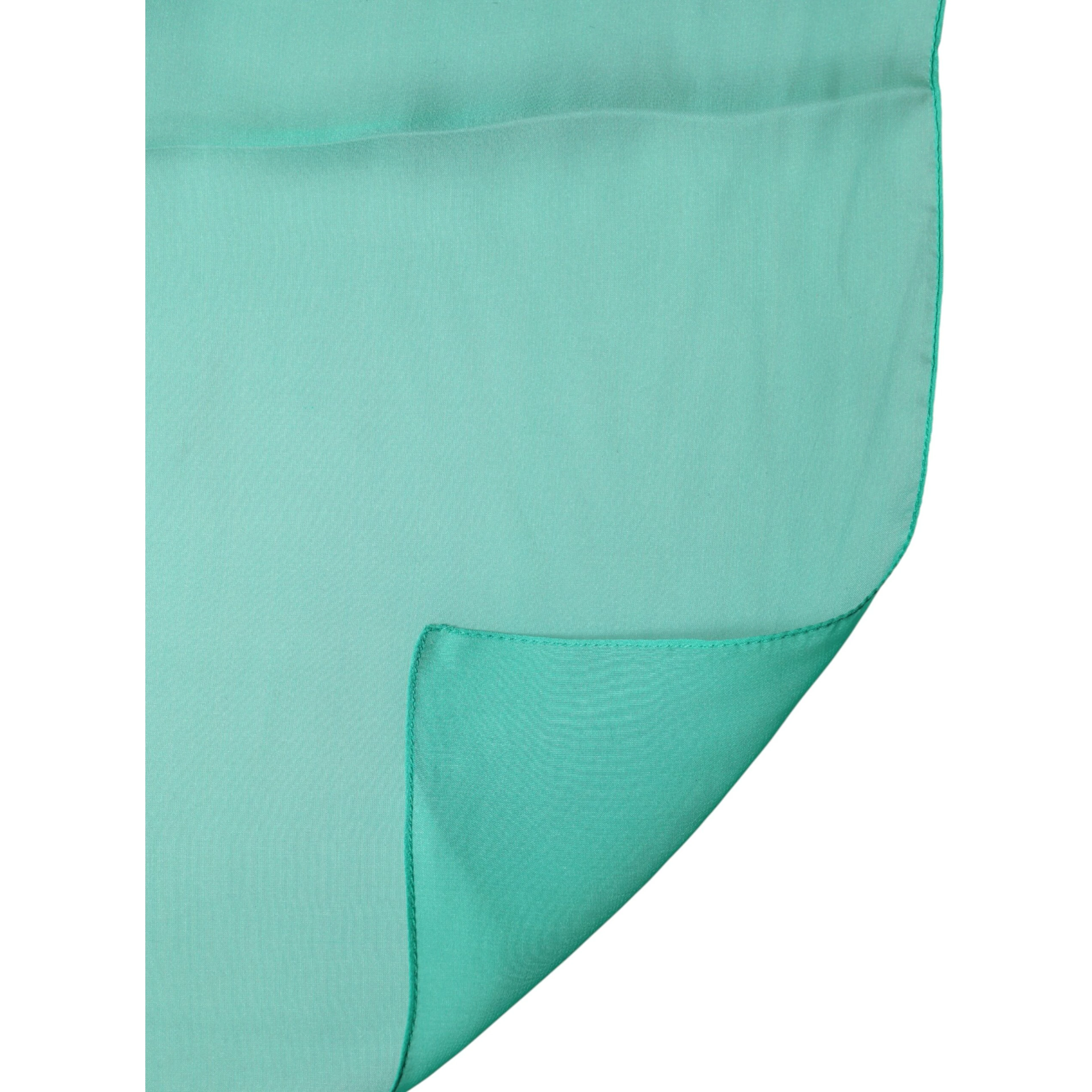 Green Stole Silk Neck Wrap Shawl Scarf