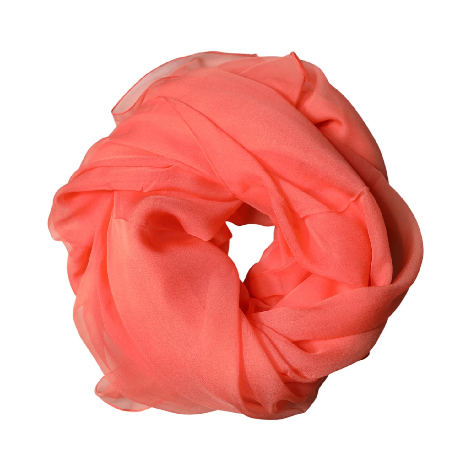 Orange Stole Silk Neck Wrap Shawl Men Scarf