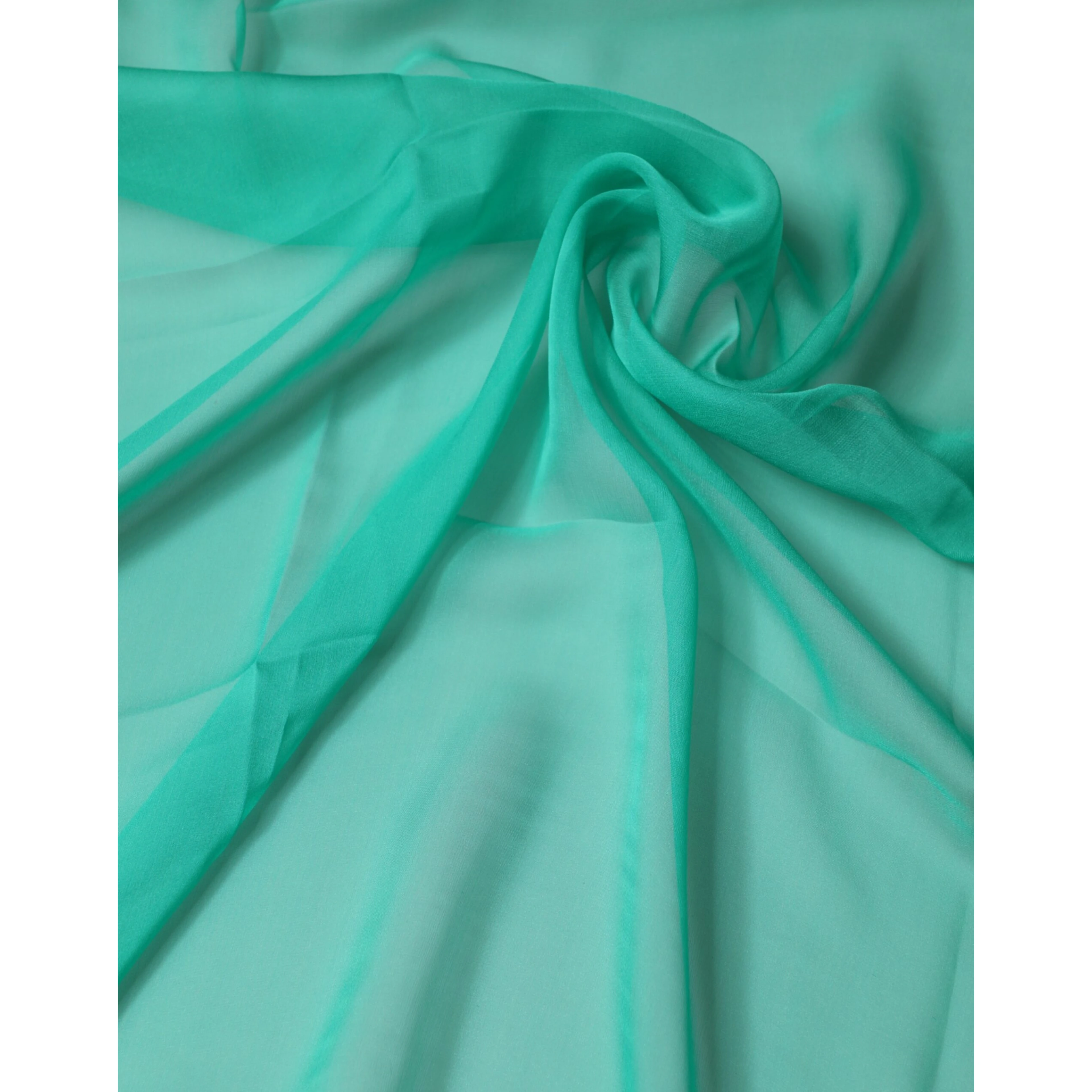 Green Stole Silk Neck Wrap Shawl Scarf