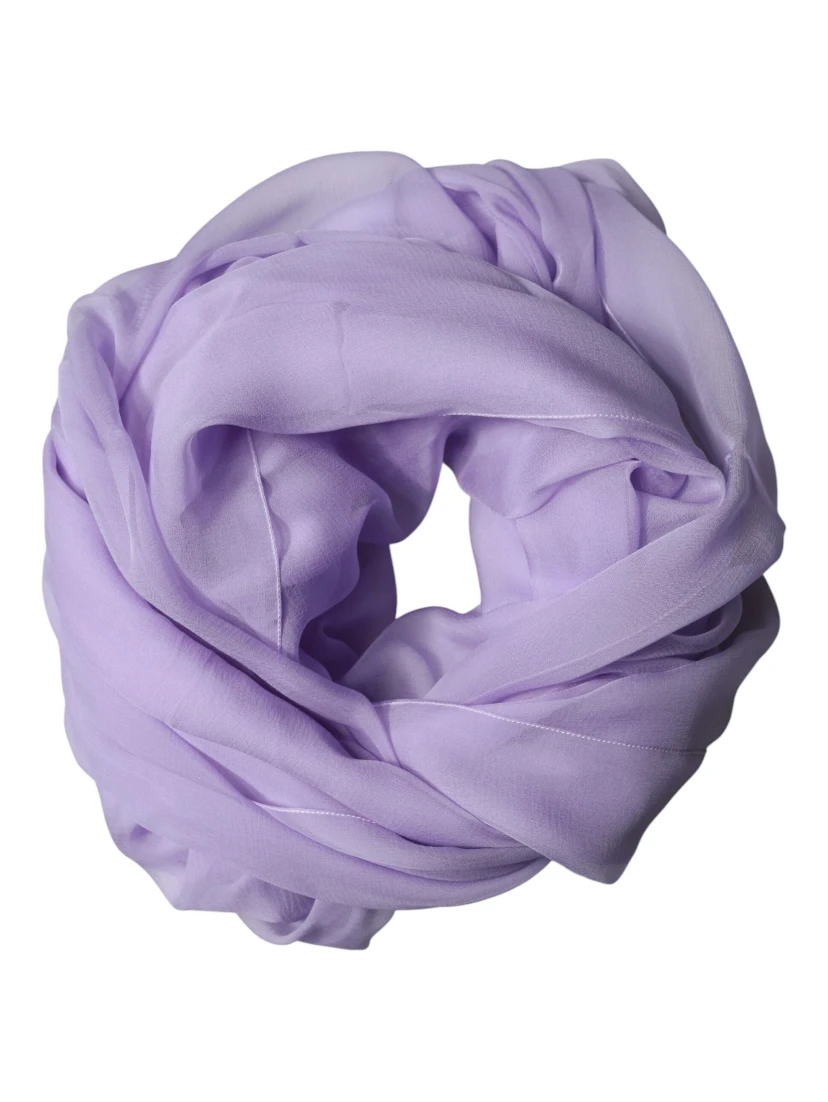 Purple Stole Silk Neck Wrap Shawl Men Scarf