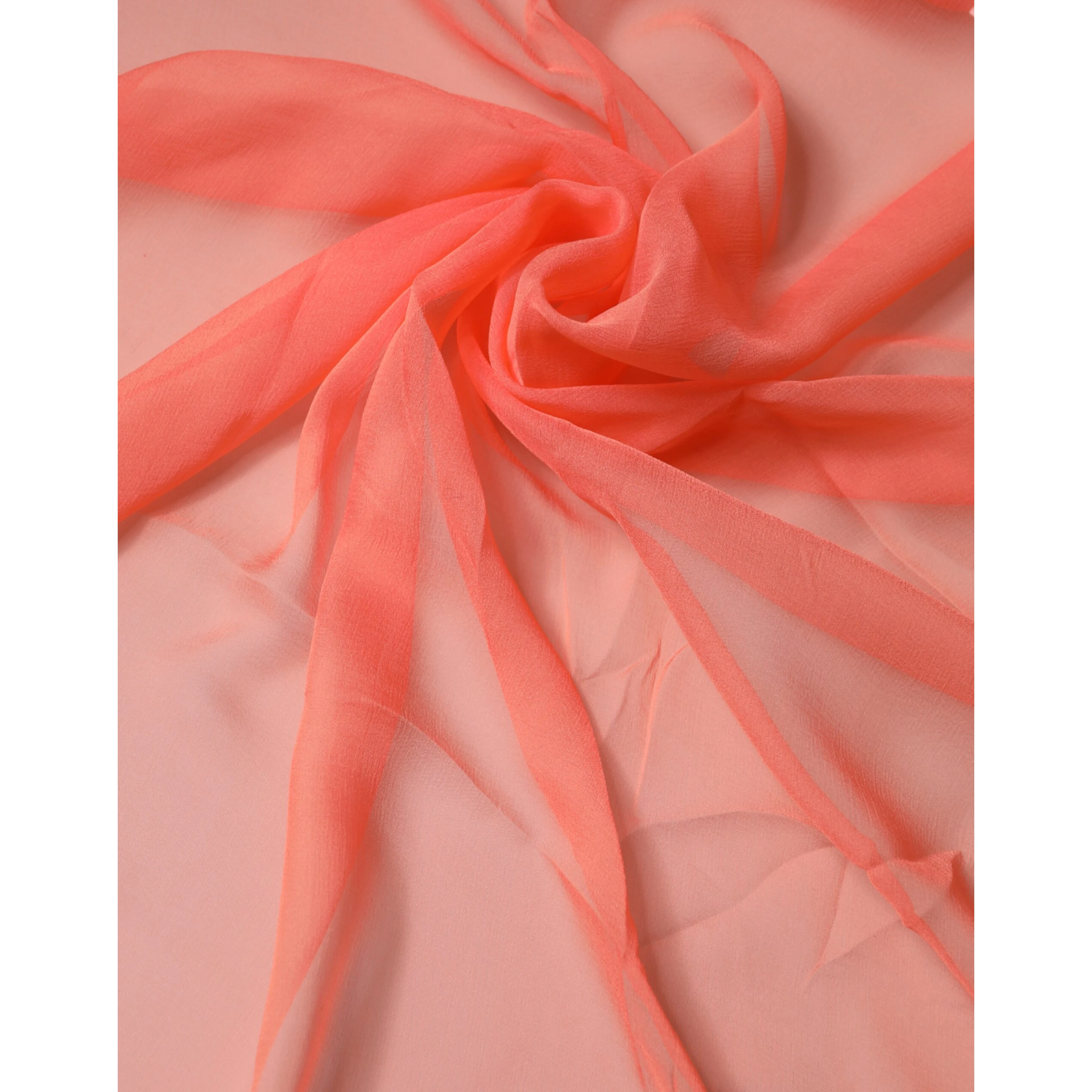 Orange Stole Silk Neck Wrap Shawl Men Scarf