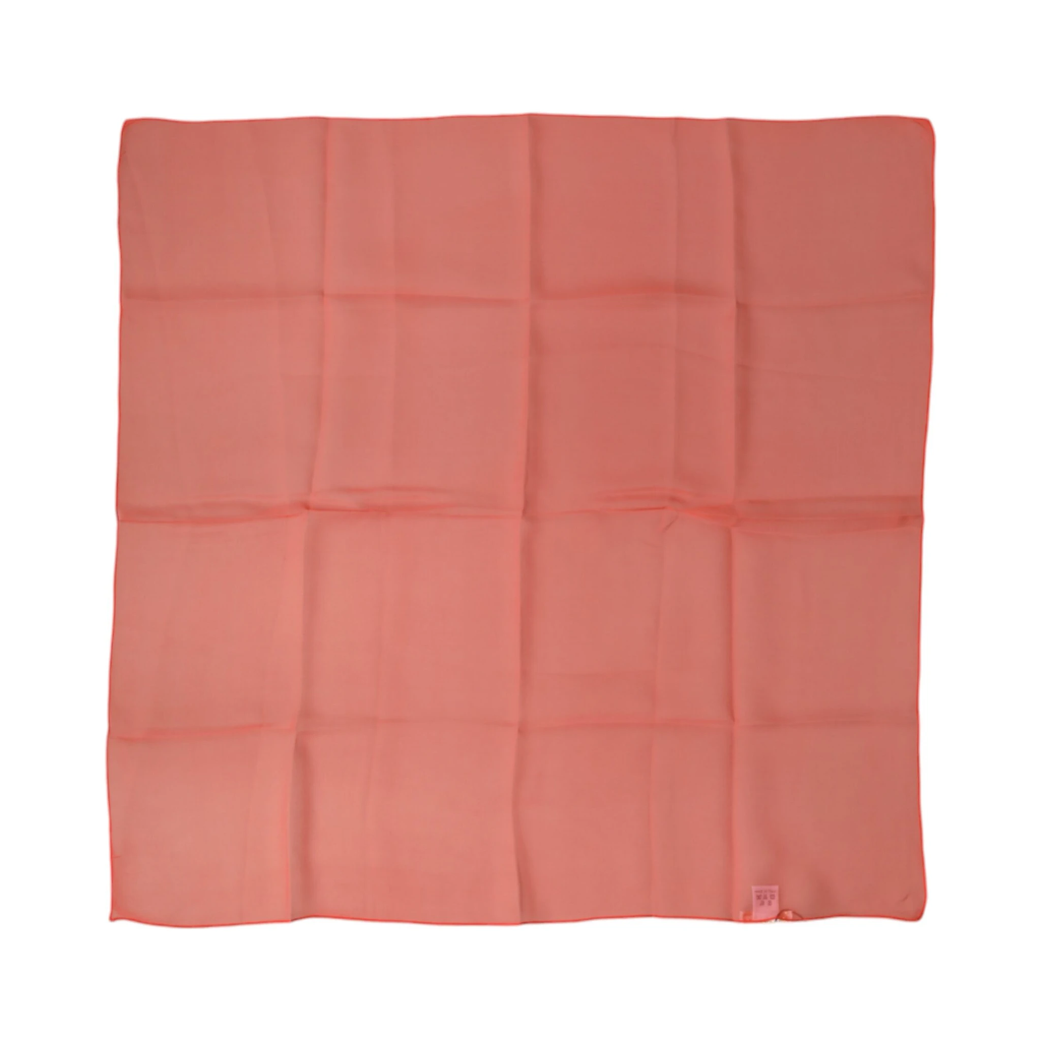 Orange Silk Neck Wrap Square Foulard Scarf