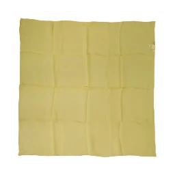 Yellow Silk Neck Wrap Square Foulard Scarf