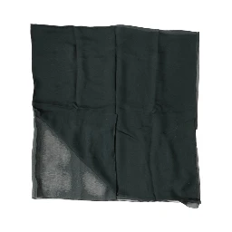 Dark Green Silk Neck Wrap Foulard  Scarf