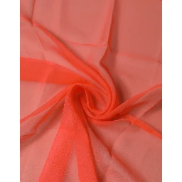 Orange Silk Neck Wrap Square Foulard  Scarf