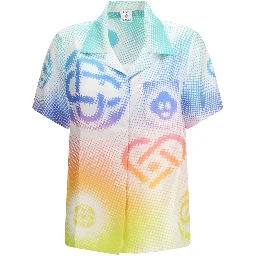 Multicolor Silk Shortsleeve Shirt