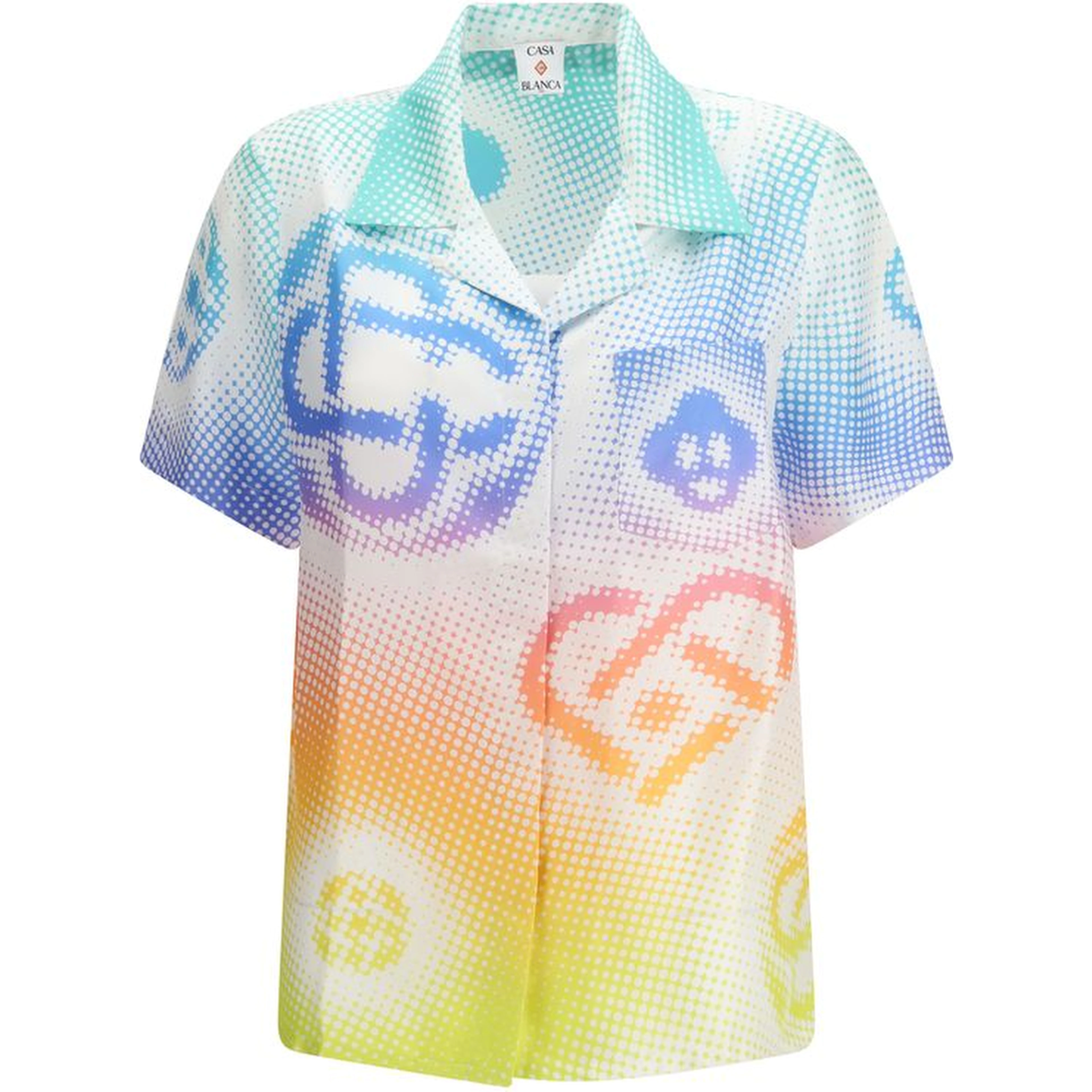 Multicolor Silk Shortsleeve Shirt