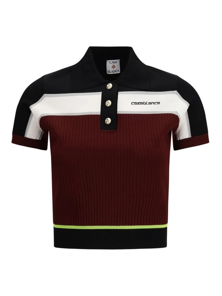 Multicolor Viscose Polo Shirt