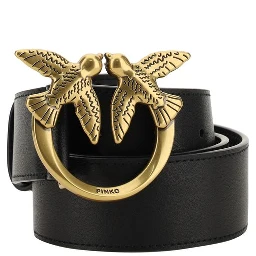 Black Calf Leather Bos Taurus Belt