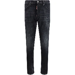 Black Cotton Jeans Denim