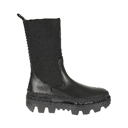 Black Calfskin Ankle Boots