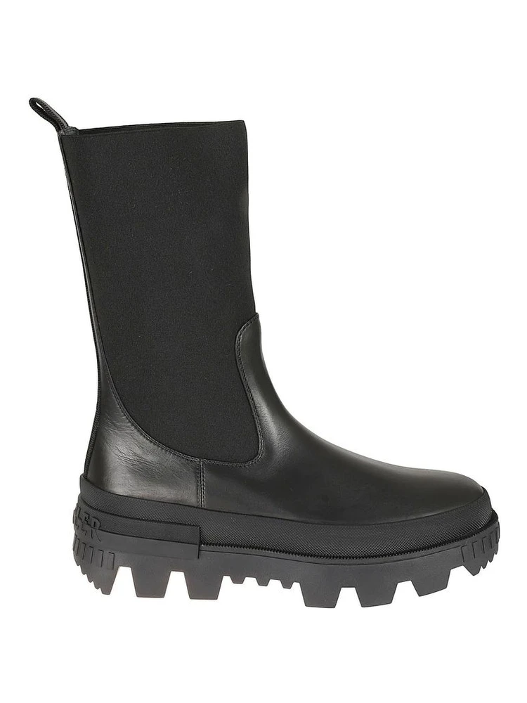 Black Calfskin Ankle Boots