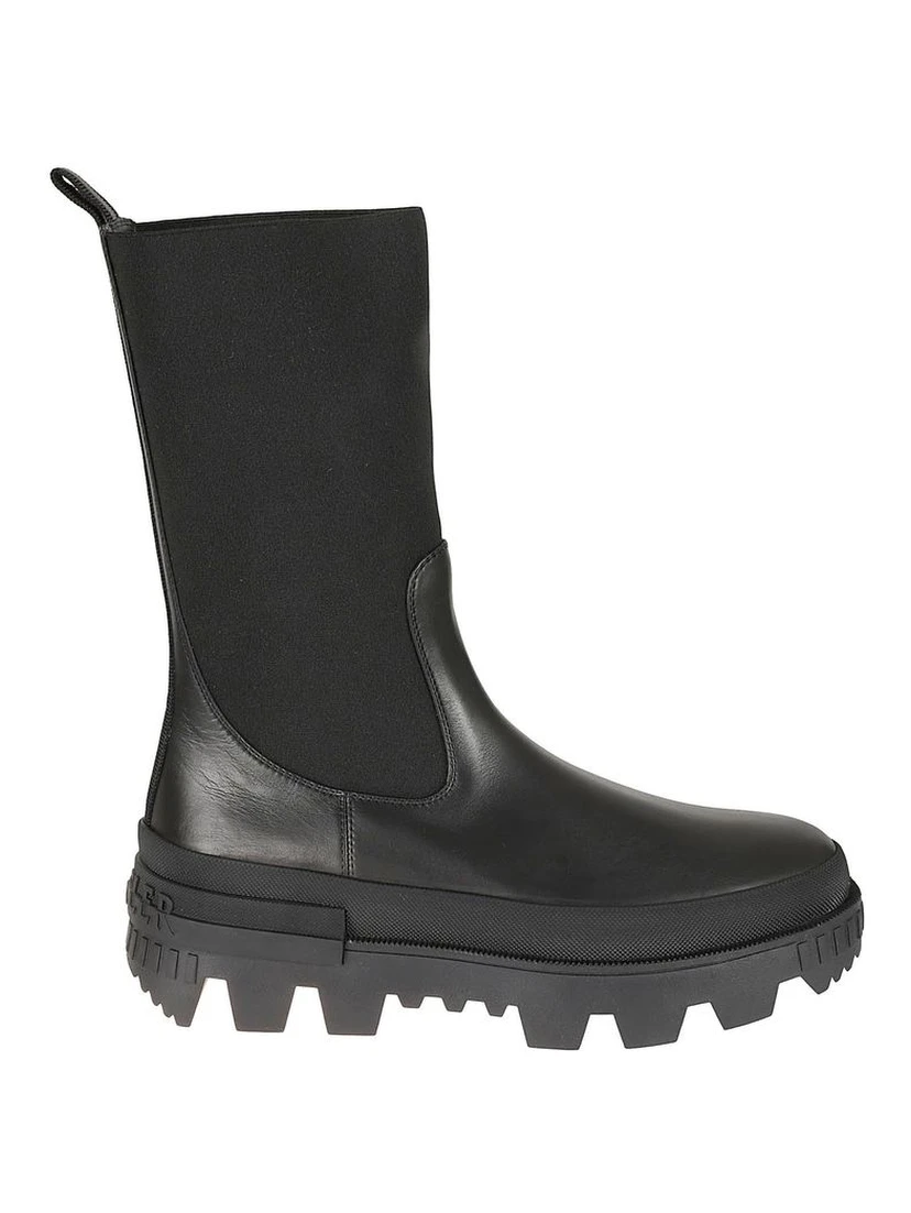 Black Calfskin Ankle Boots