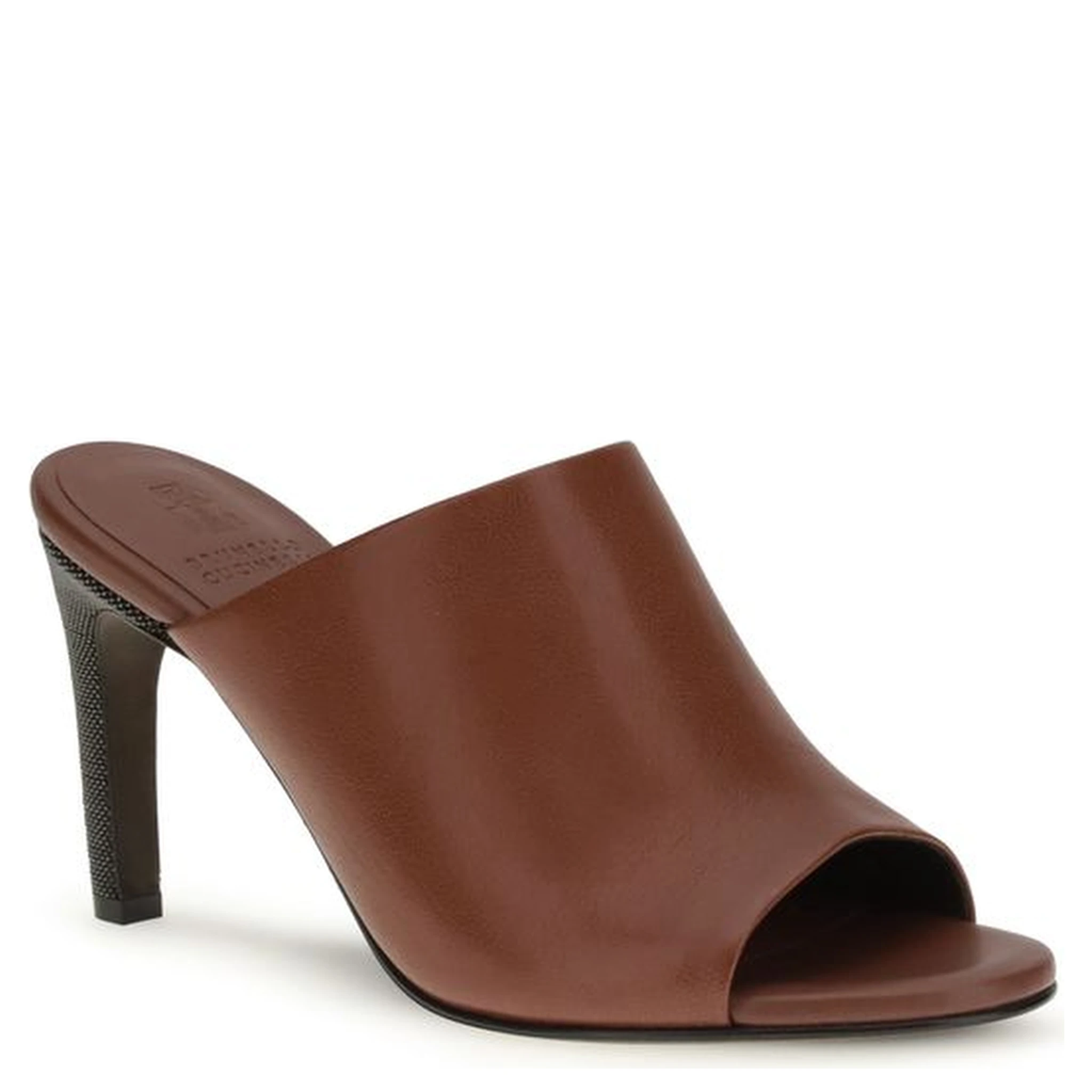 Brown Calf Leather Bos Taurus Mules