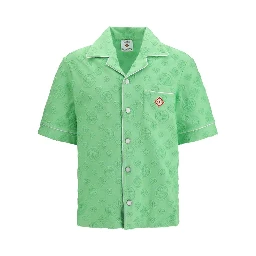 Bicolor Cotton Shortsleeve Shirt