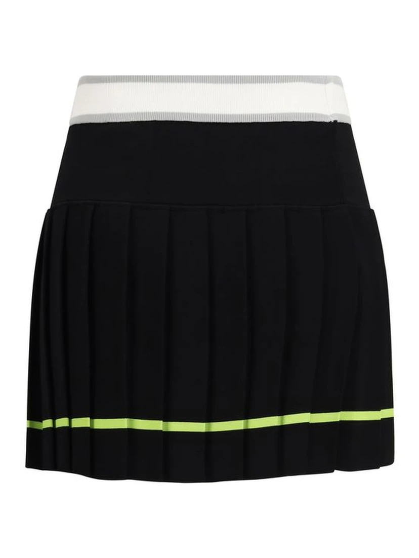 Black Viscose Mini Skirt