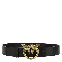 Black Calf Leather Bos Taurus Belt
