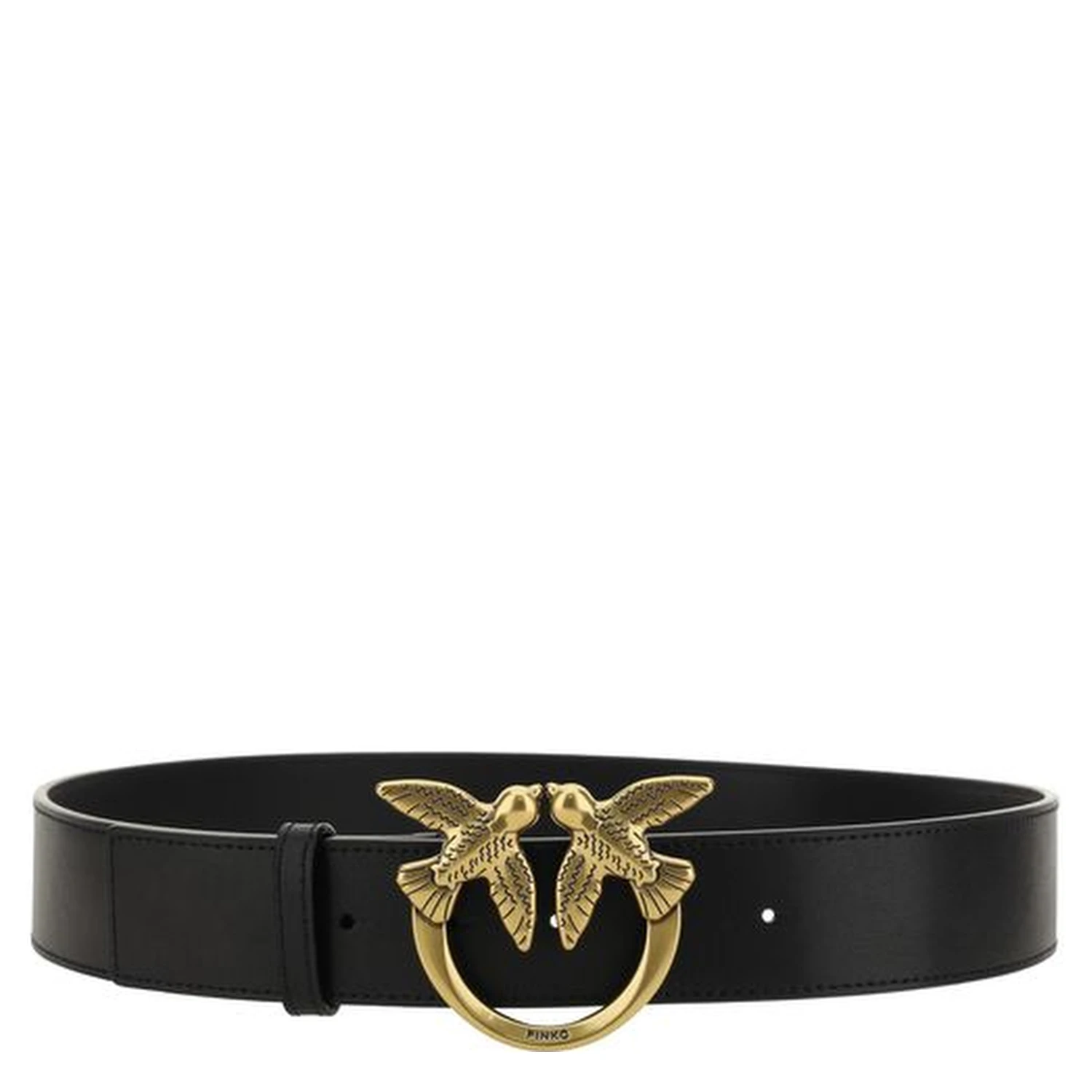 Black Calf Leather Bos Taurus Belt