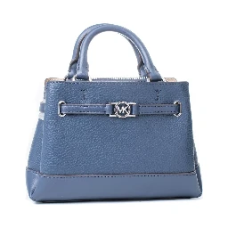 Blue Fur Handbag