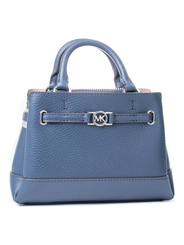Blue Fur Handbag