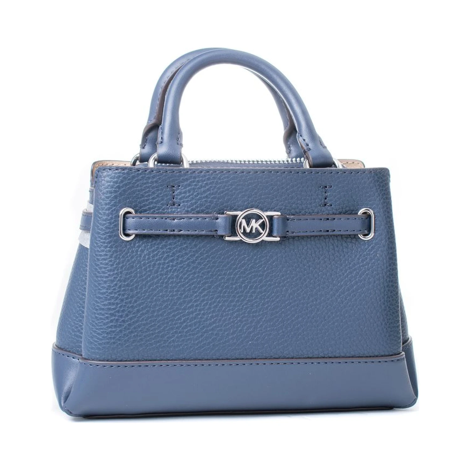 Blue Fur Handbag