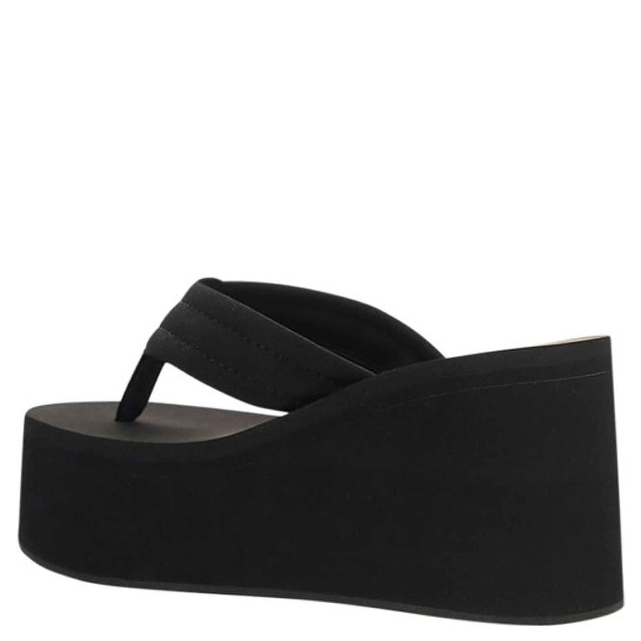 Black Polyamide Platform Sandals