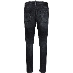 Black Cotton Jeans Denim
