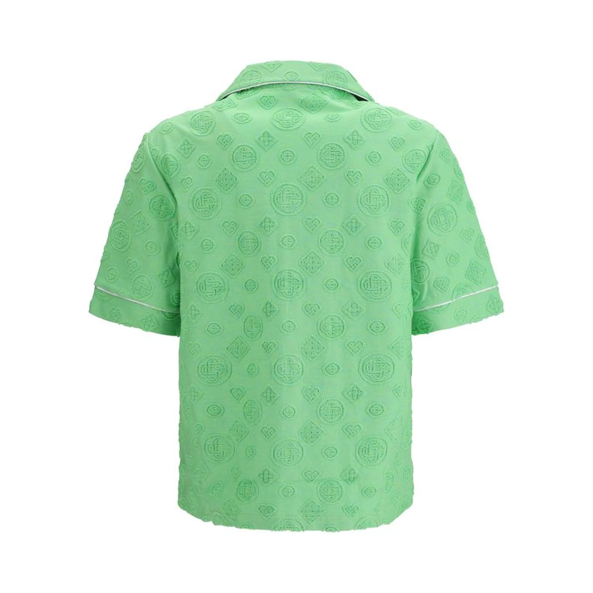 Bicolor Cotton Shortsleeve Shirt