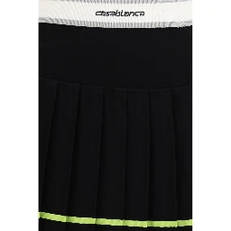 Black Viscose Mini Skirt