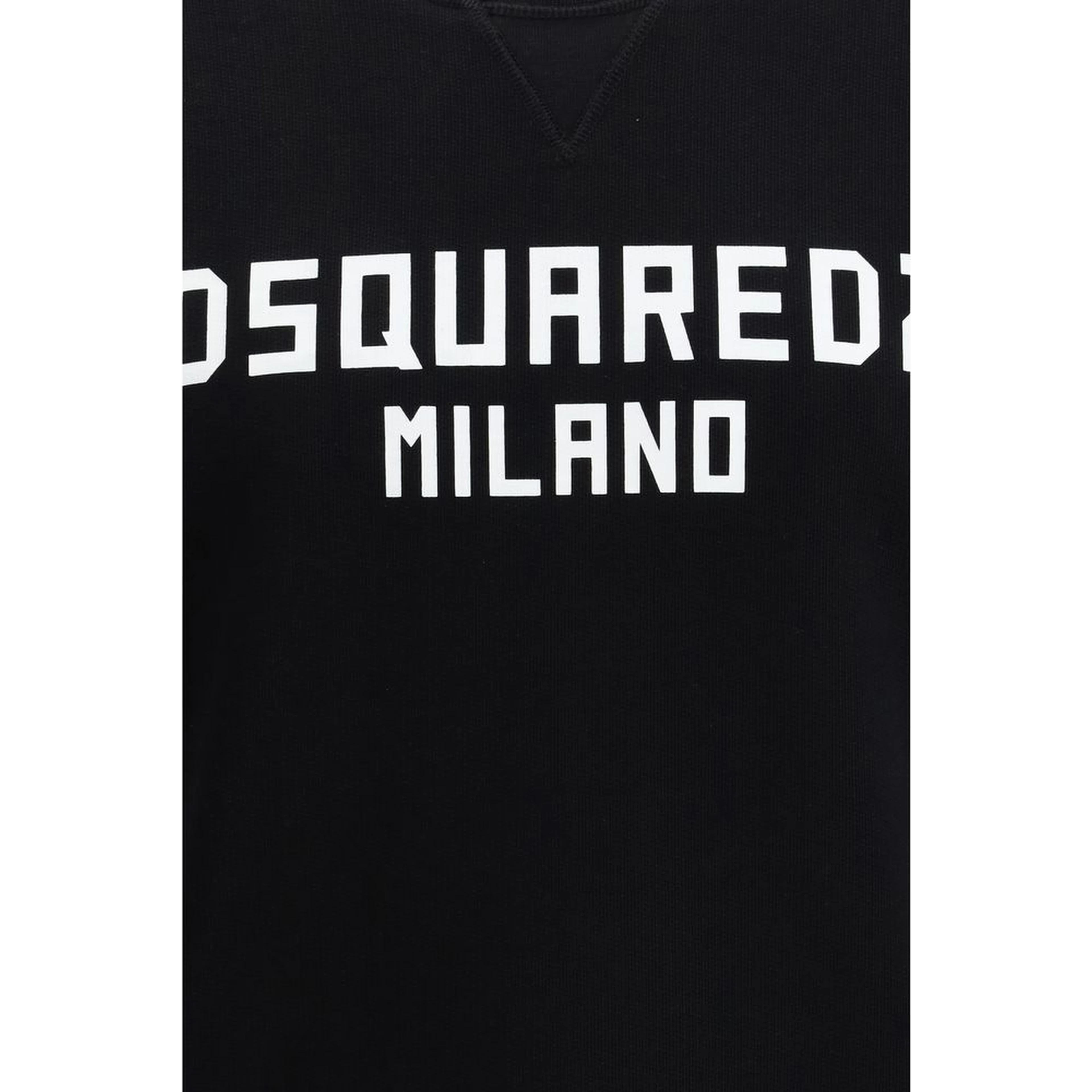 Black Cotton Sweatshirt