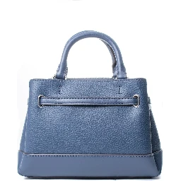 Blue Fur Handbag