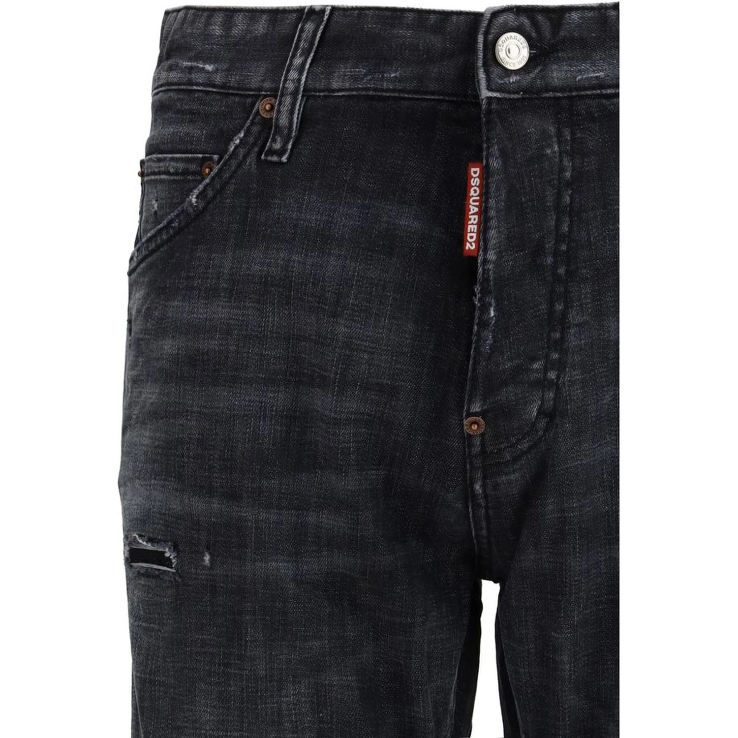 Black Cotton Jeans Denim